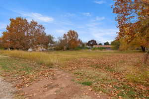 View of yard featuring a view of countryside