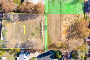 Aerial view of property's location featuring property boundaries highlighted