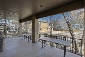 View of patio / terrace with a grill