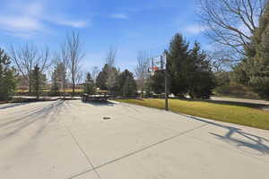 View of concrete road