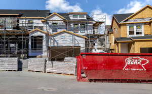 View of property in mid-construction