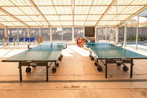 Playroom featuring floor to ceiling windows