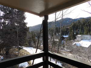 Mountain view from balcony