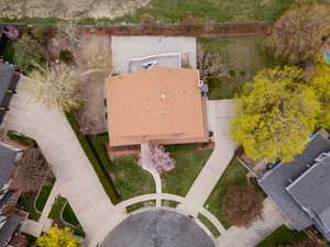 View from above of property