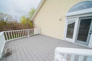 View of wooden terrace