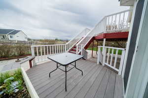 Deck with stairway