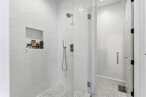 Full bath with a stall shower