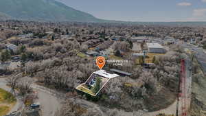 Aerial overview of property's location