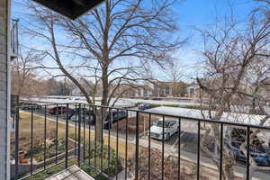 Balcony with a residential view