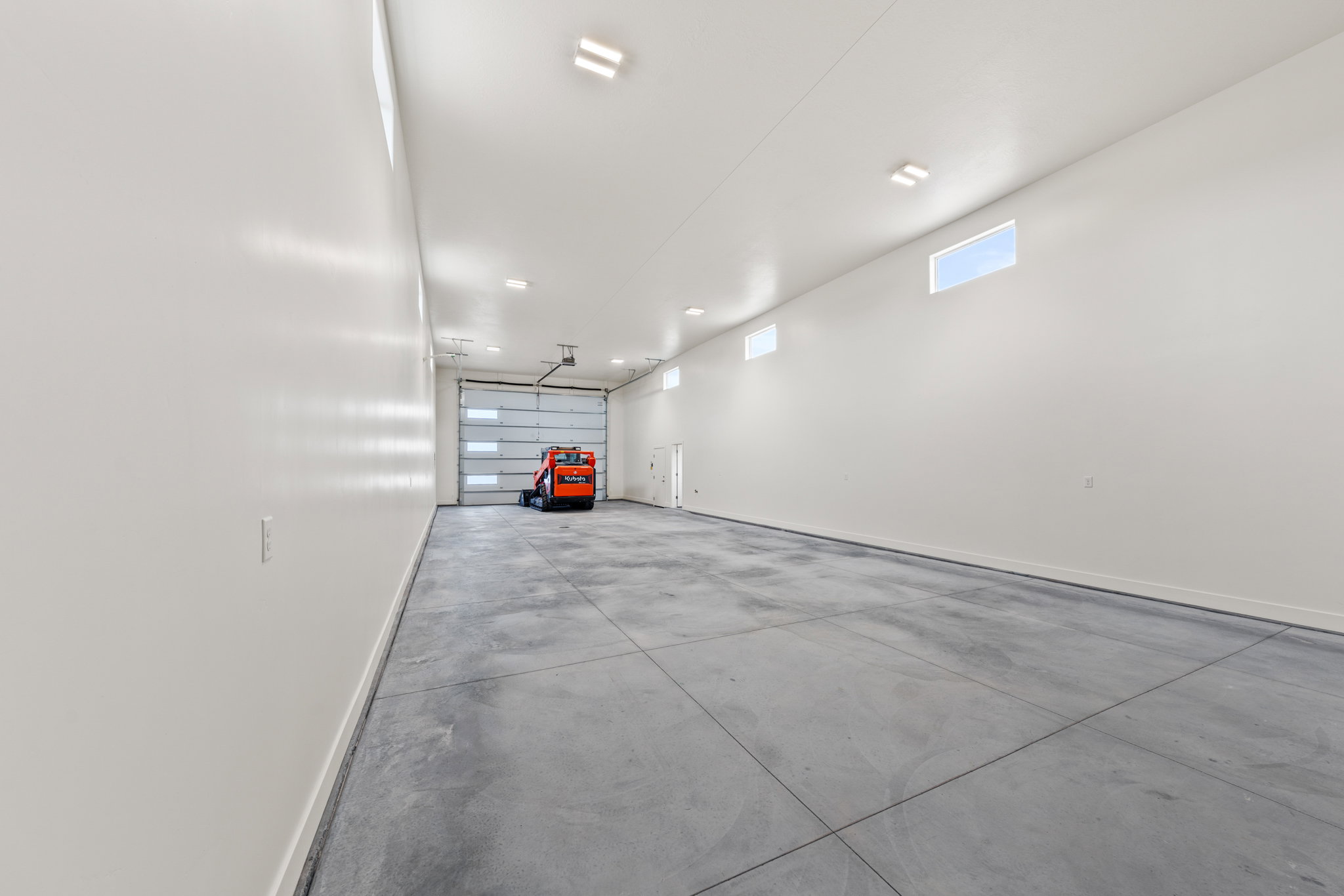 Garage with baseboards