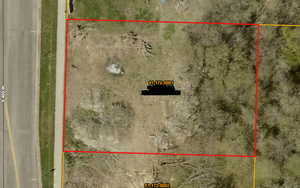 Map / location with property parcel outlined