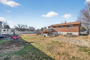 Fully fenced 1/3 acre lot.