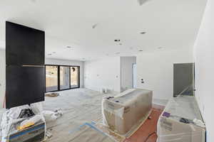 Living room with baseboards