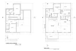 Main Floor and Lower Floor and Garage