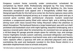 View of miscellaneous listing collateral