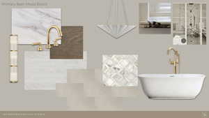 Full bath with a sink and tiled shower