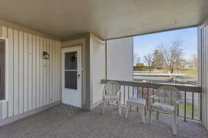 View of exterior entry