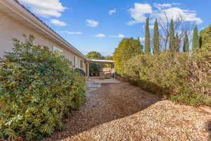 View of yard with a patio