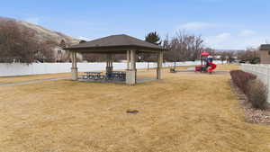 View of the community playground