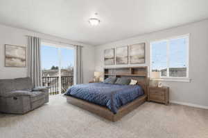 Virtually staged Large owner's suite