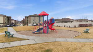 View of the community playground