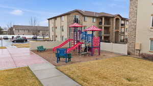 View of the community playground