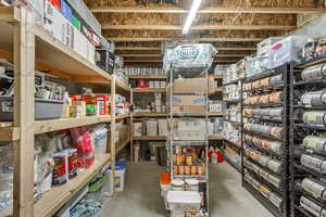 View of storage area