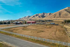Mountain view featuring rural landscape