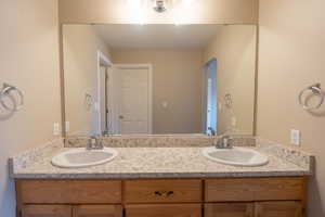 Bathroom with double vanity