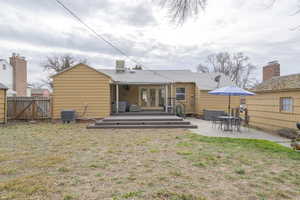 Deck and outdoor dining area