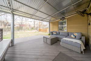 Amazing deck off the dining room