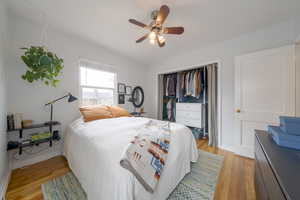 Upstairs bedroom 1 with built in closet organizer