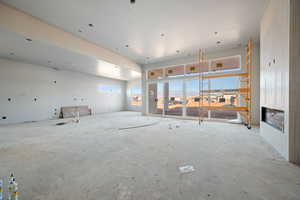 View of unfurnished living room