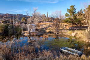 Water view featuring a mountain backdrop