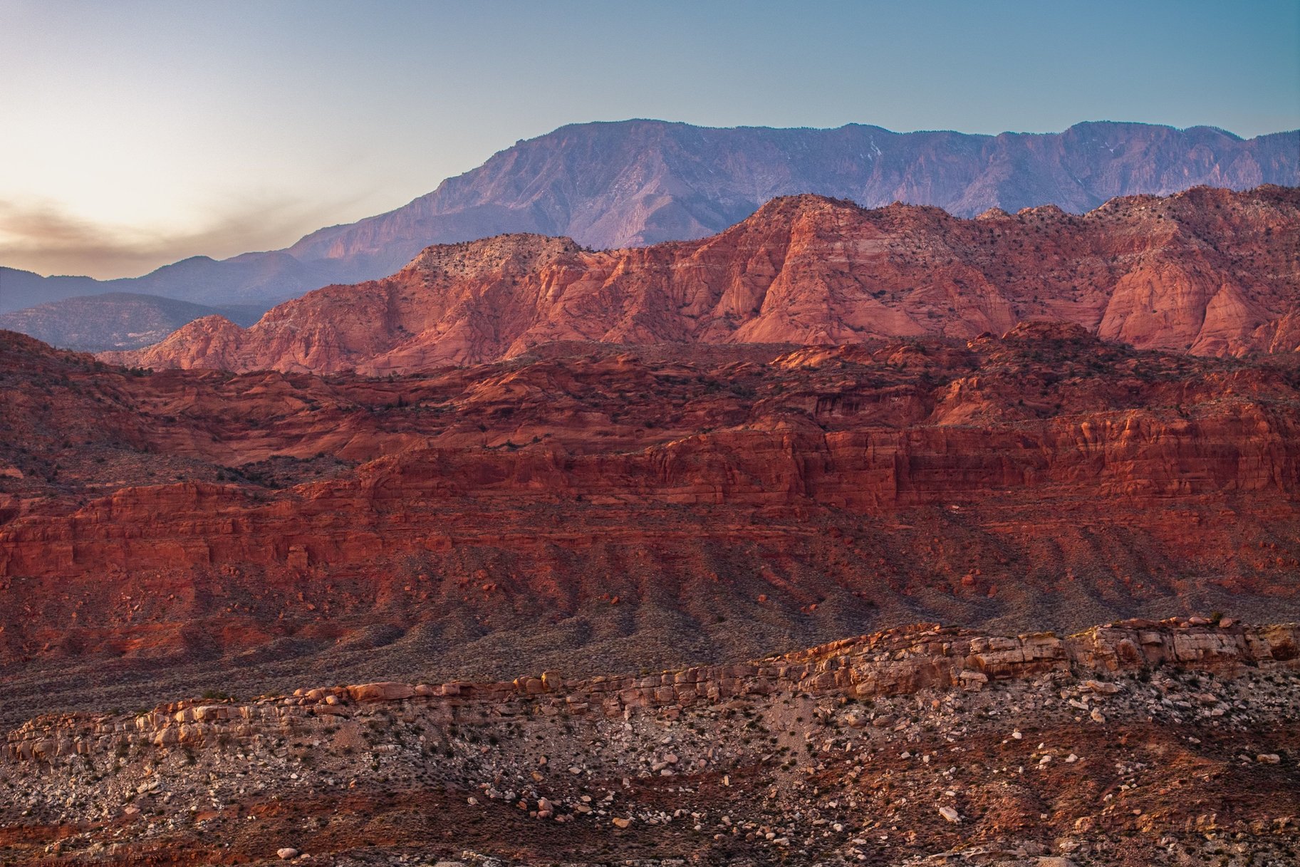View of mountain background