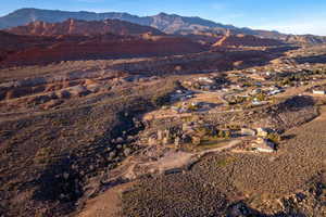 Mountain view featuring a desert landscape