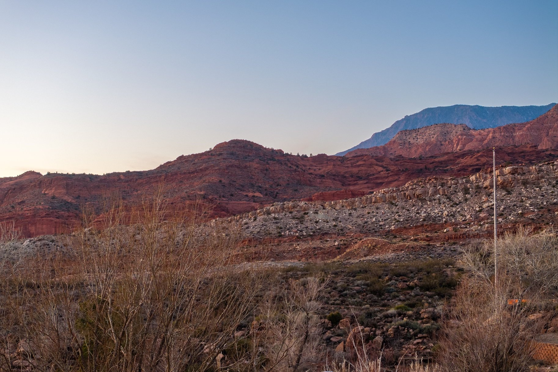 View of mountain backdrop