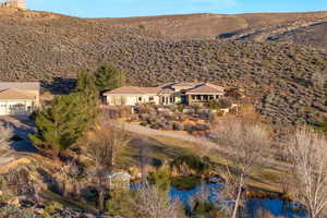 View from above of property