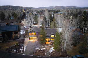 Drone / aerial view of mountains