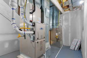 Basement has 4 of the 6 Furnaces for the home.