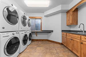 Laundry is accessed in basement with a laundry chute from each floor.