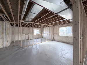 Below grade area featuring plenty of natural light