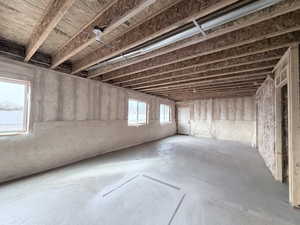 View of below grade area