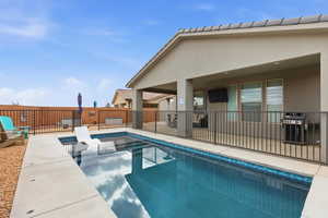 View of pool with patio surround