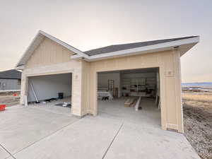 16' wide door and 9' wide door for plenty of space for all of your needs