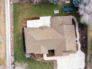 Aerial view of property's location