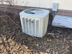 Exterior view of a central air condition unit