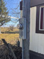 Exterior view of electric meter