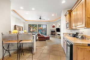 Studio side of home (kitchenette)