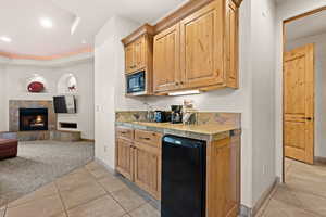 Studio side of home (kitchenette)